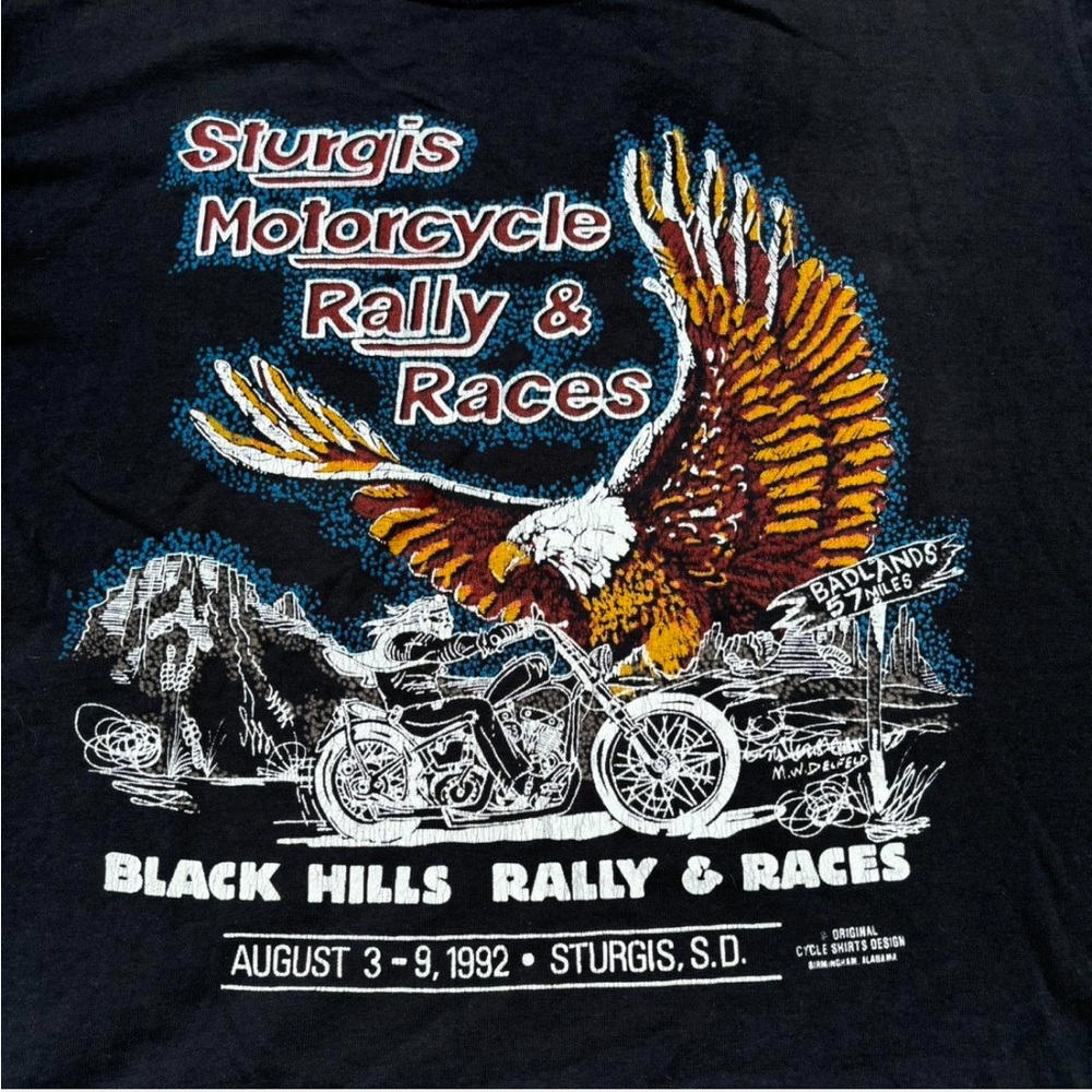 1992 Sturgis Motorcycle Rally & Races Graphic Tee